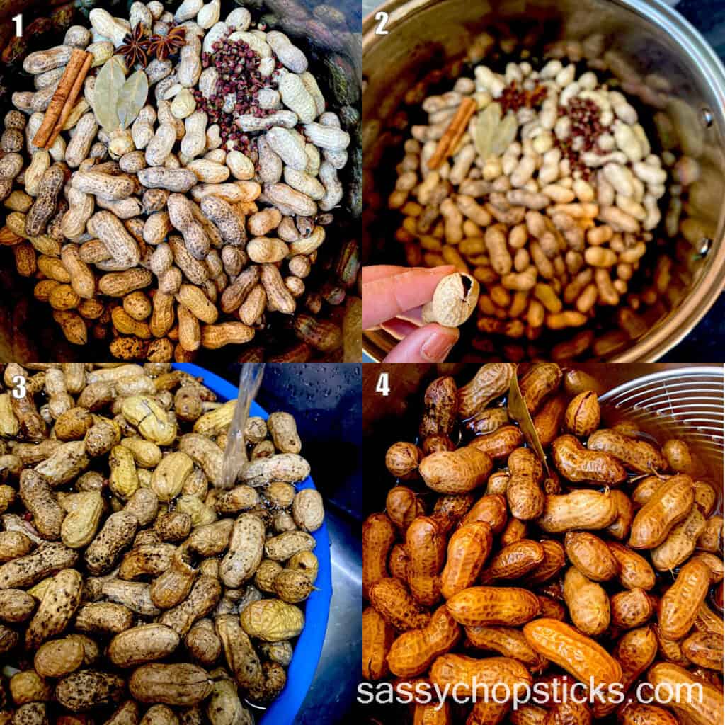 Chinese Boiled Peanuts Step by Step