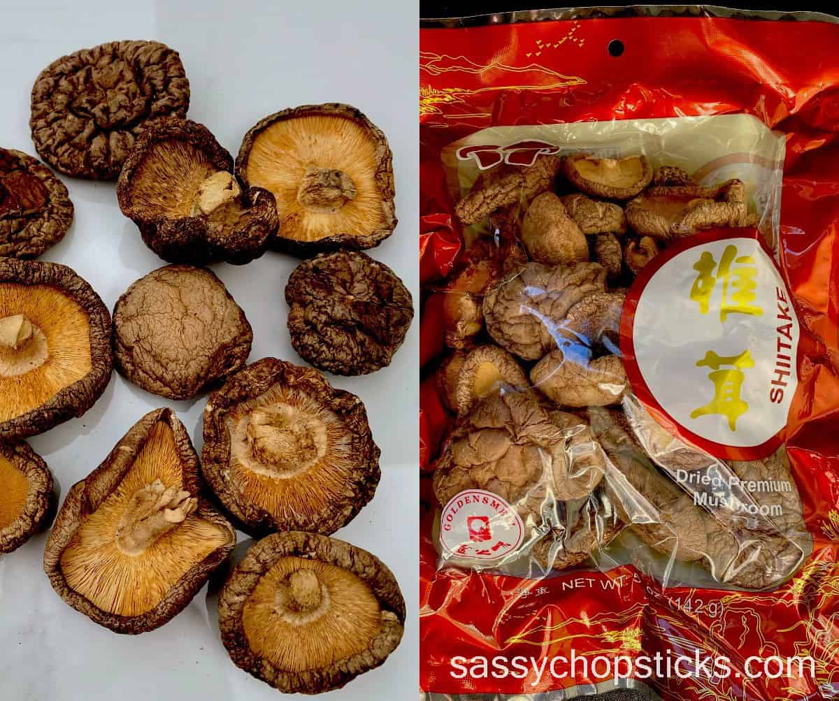 Chinese dried mushroom