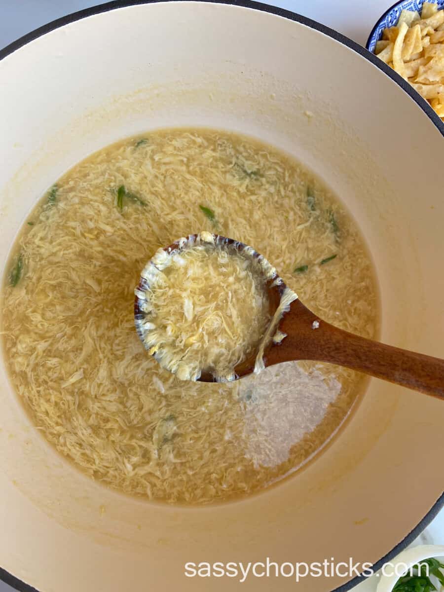 spoon in soup