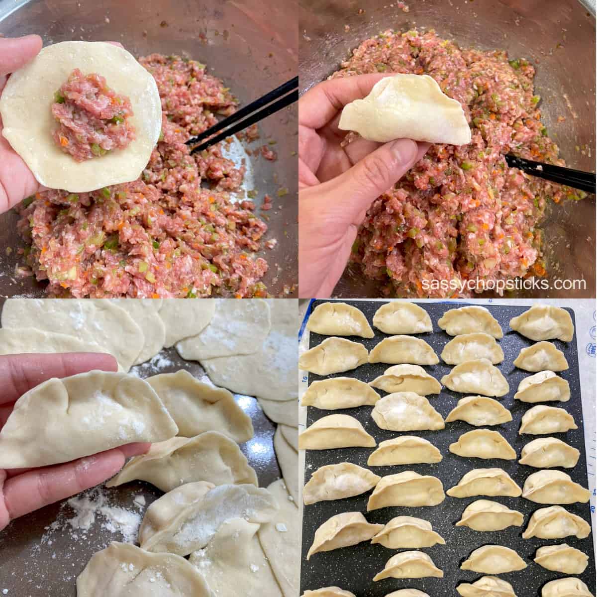 how to fold dumplings
