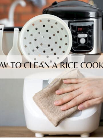 how to clean a rice cooker