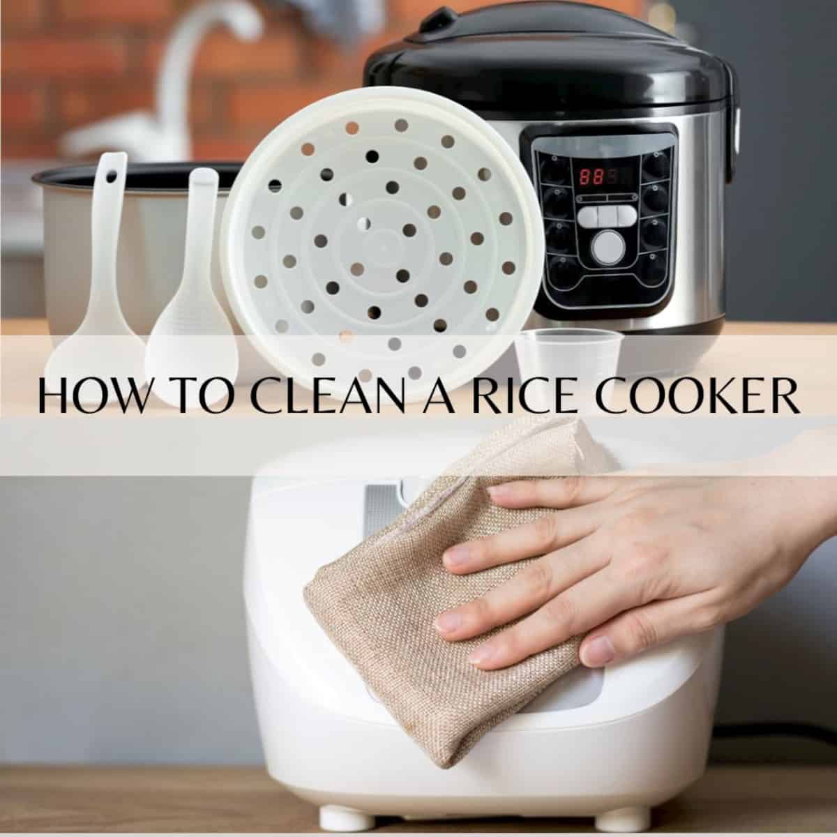 how to clean a rice cooker