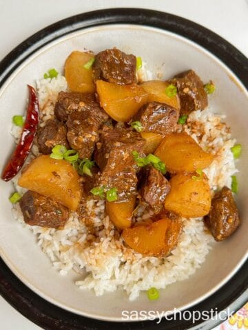 Chinese Braised Beef Stew With Daikon Recipe