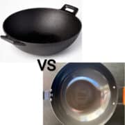 cast iron vs carbon steel wok