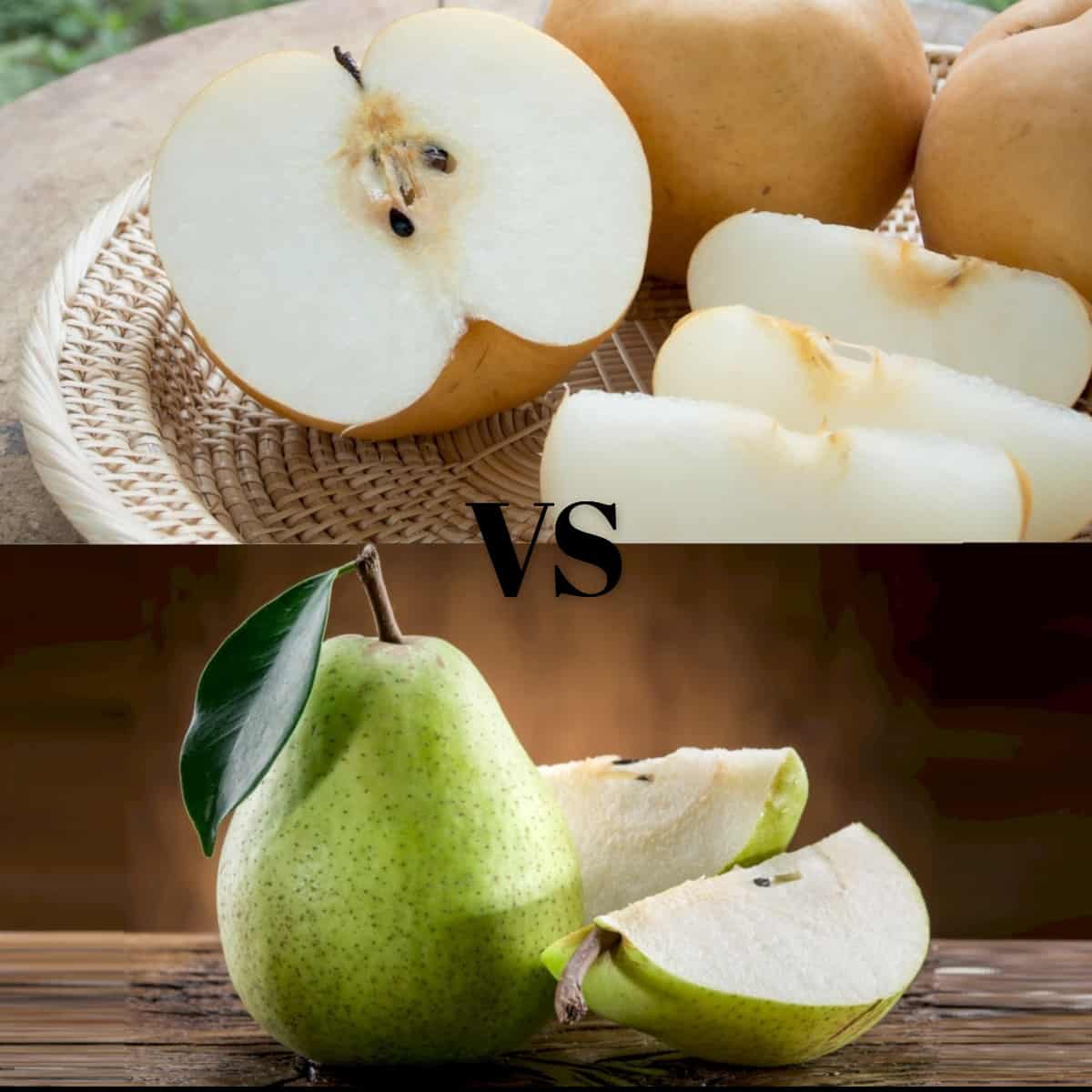 Asian pear vs pear