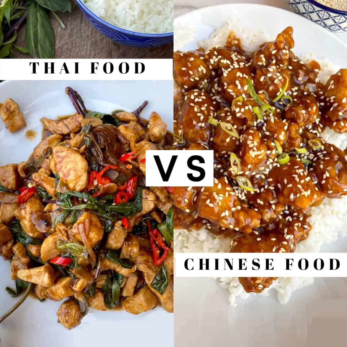 thai food vs chinese food