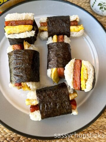 spam musubi with egg