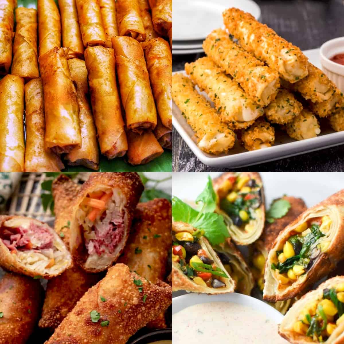 recipes that use egg roll wrappers