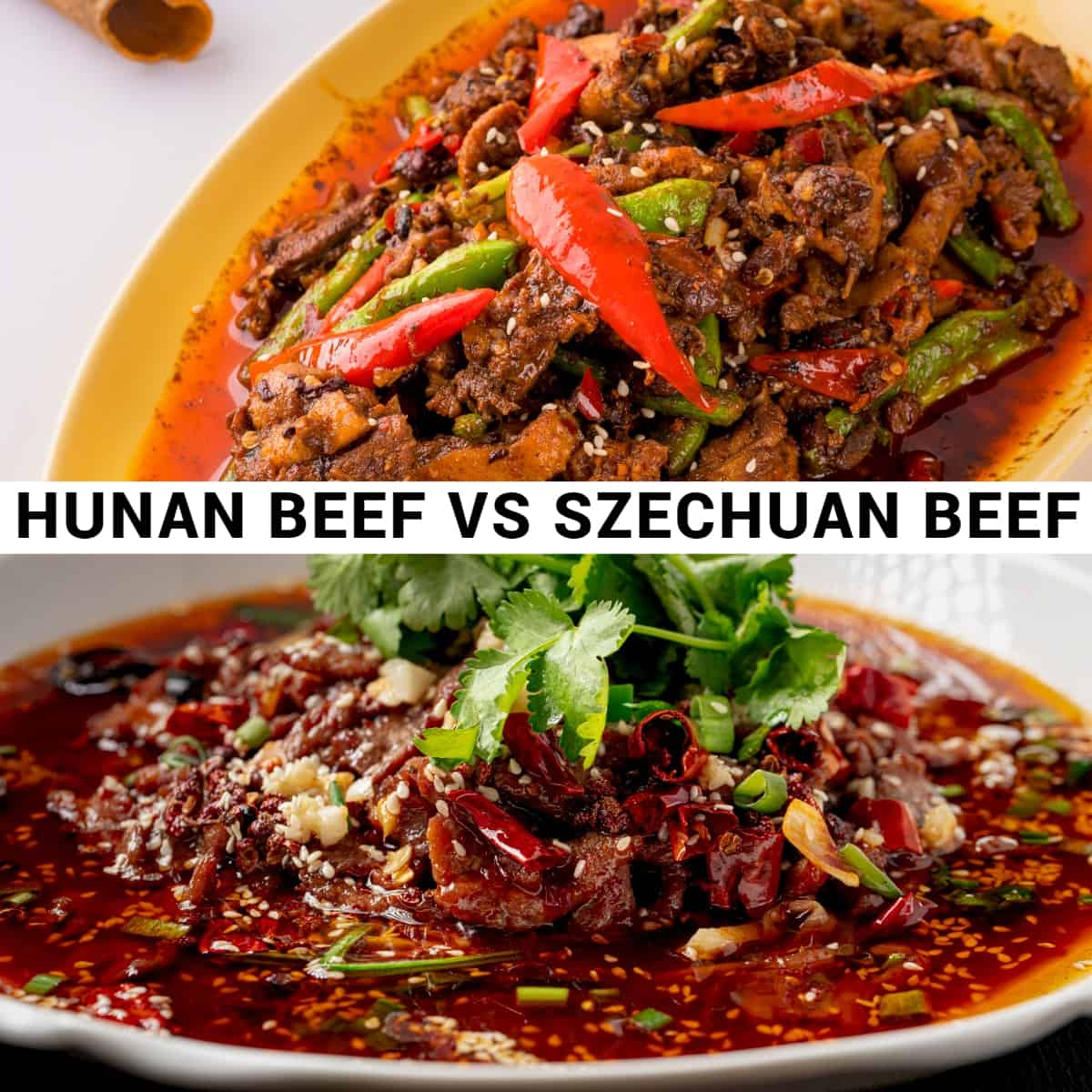 hunan beef vs szechuan beef