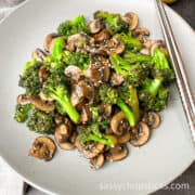 broccoli and mushroom stir fry 1