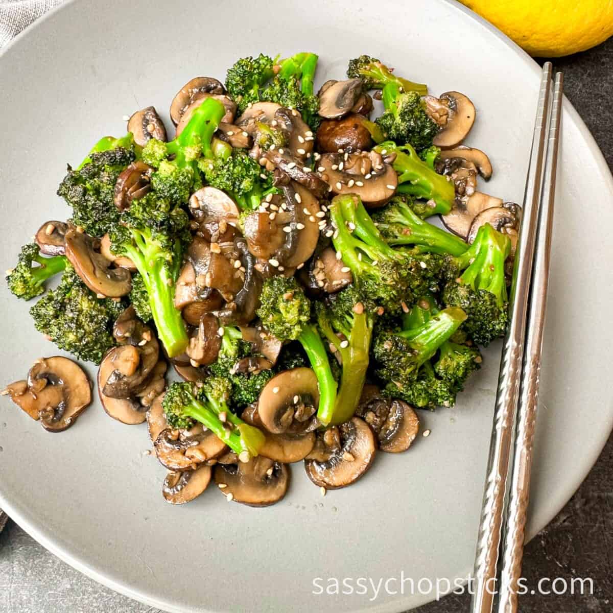 broccoli and mushroom stir fry 2