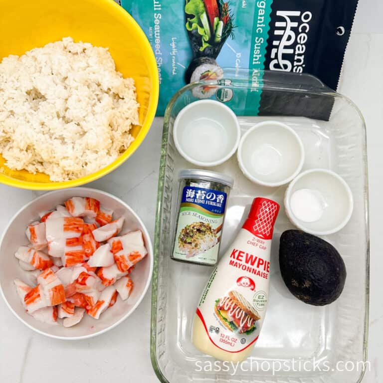 Sushi Bake Recipe Imitation Crab (Sushi Casserole) Sassy Chopsticks