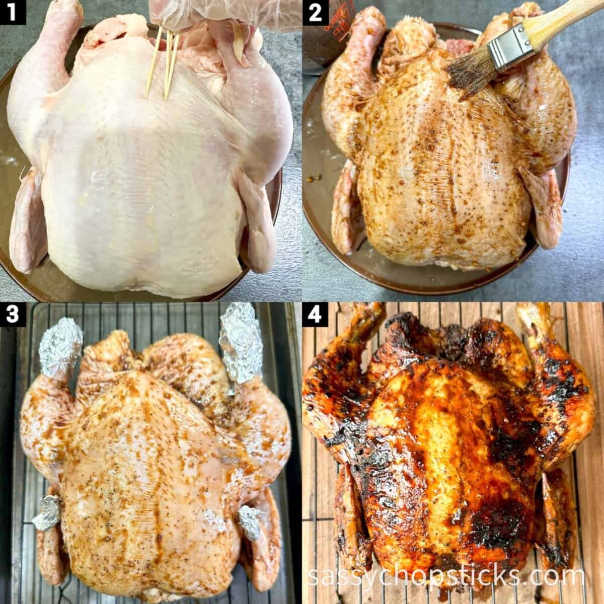 Chinese roast chicken recipe steps 