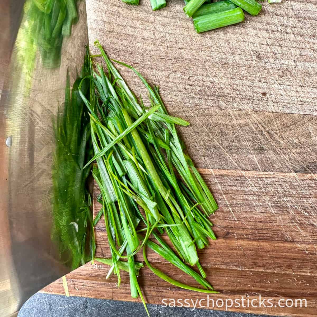 how to cut green onions-way 4