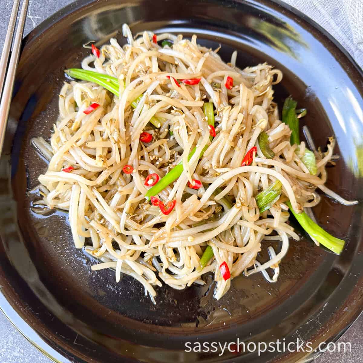 stir fry mung bean sprouts 2