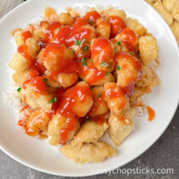 air fryer sweet and sour chicken 1
