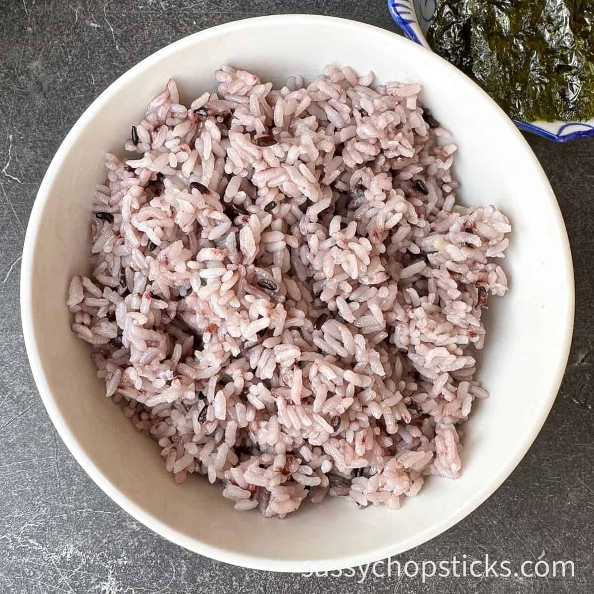 Korean purple rice 1