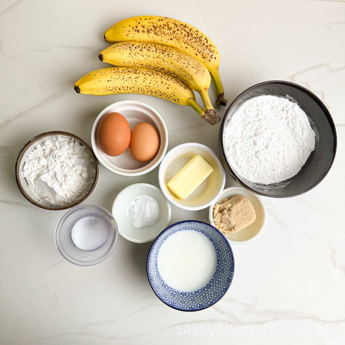 mochi banana bread ingredients