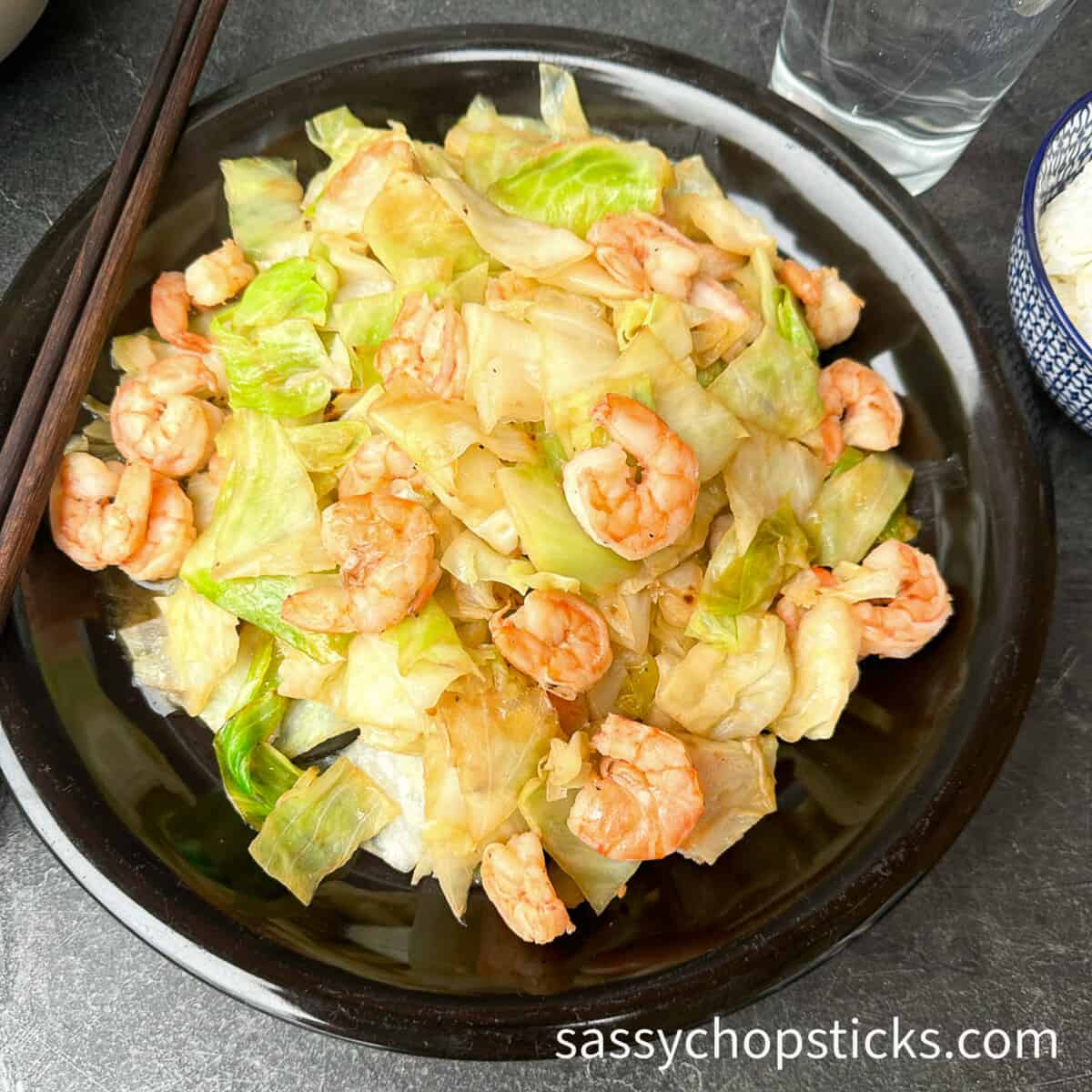 shrimp and cabbage stir fry 1