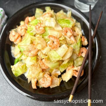 shrimp and cabbage stir fry 4
