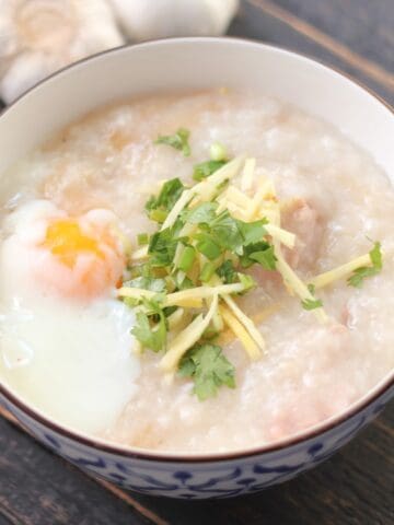 how to make congee with cooked rice 1