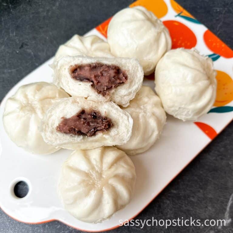 red bean paste buns 1