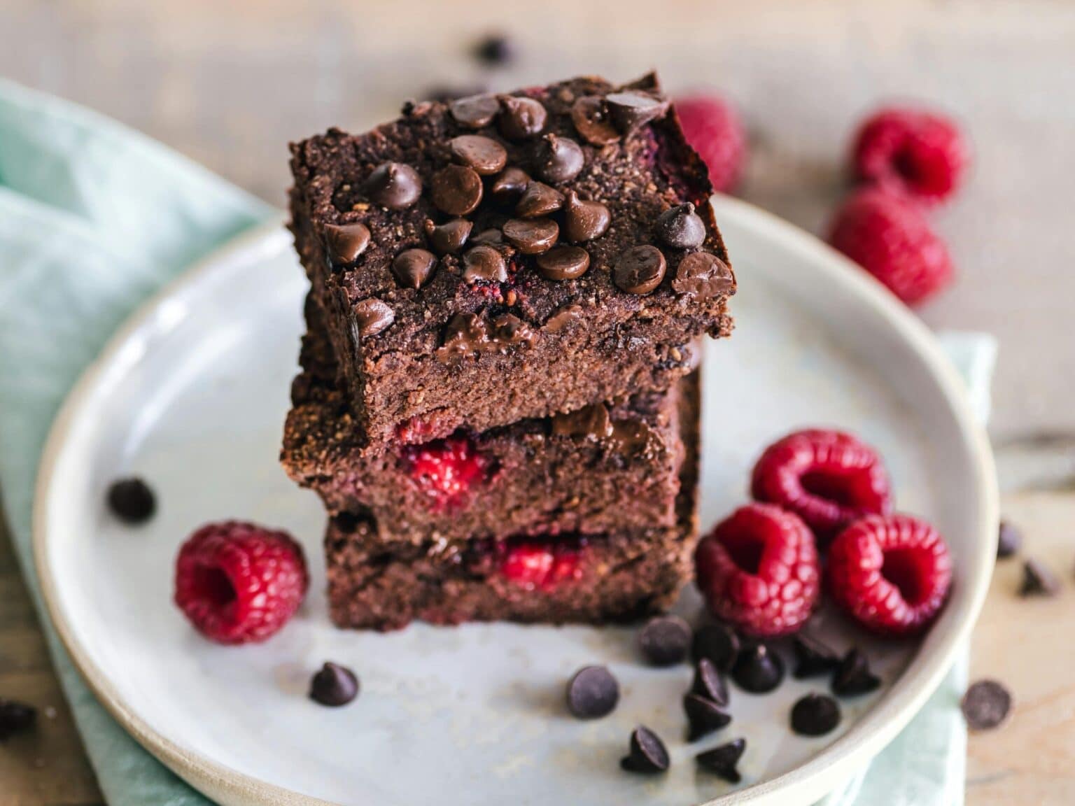 Sassy Raspberry Chocolate Raspberry Brownies - Sassy Chopsticks