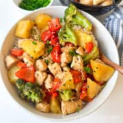 chicken teriyaki pineapple bowl 1