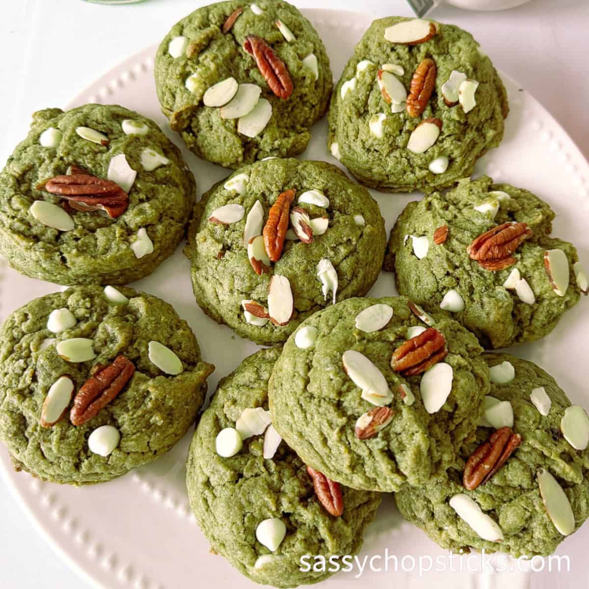 Easy Matcha Cookies Recipe: With White Chocolate - Sassy Chopsticks