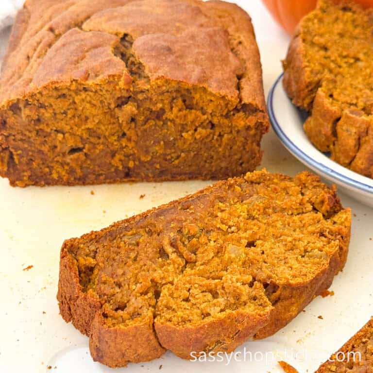 healthy pumpkin banana bread 1