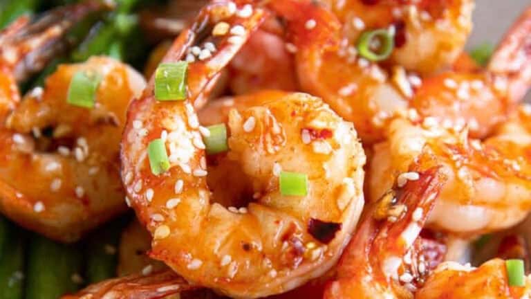 Sweet and Spicy Honey Sriracha Shrimp
