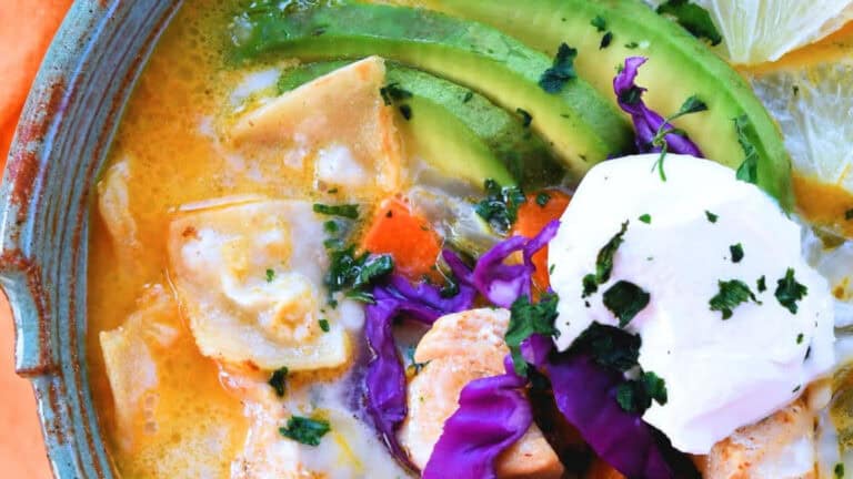Creamy Chicken Tortilla Soup Instant Pot Recipe.