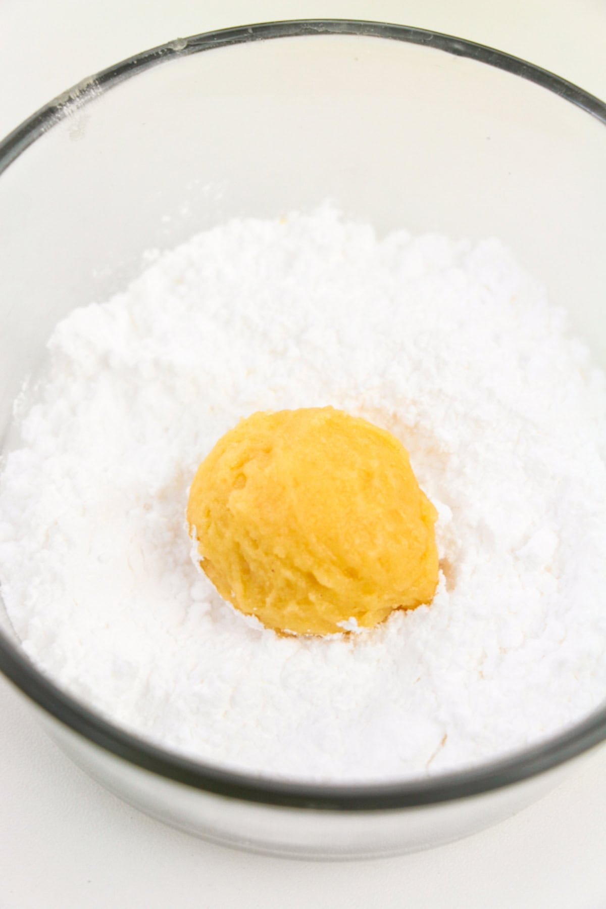 Lemon white chocolate cookies cooking step 4.