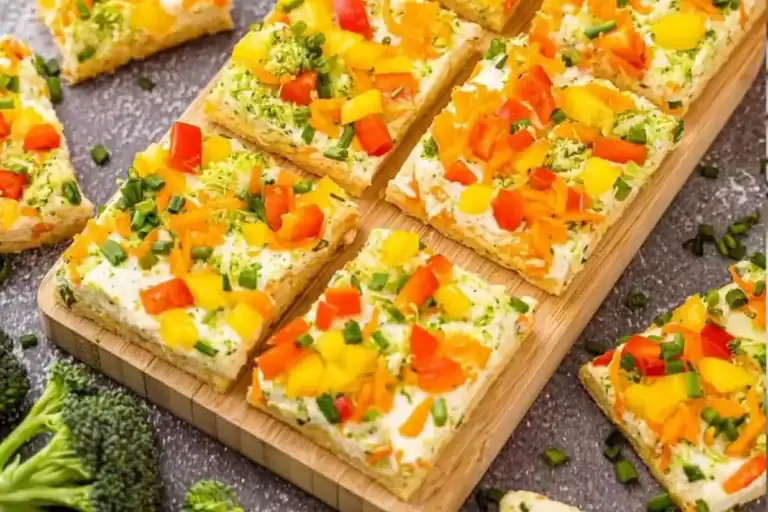 Pillsbury Crescent Roll Veggie Pizza.