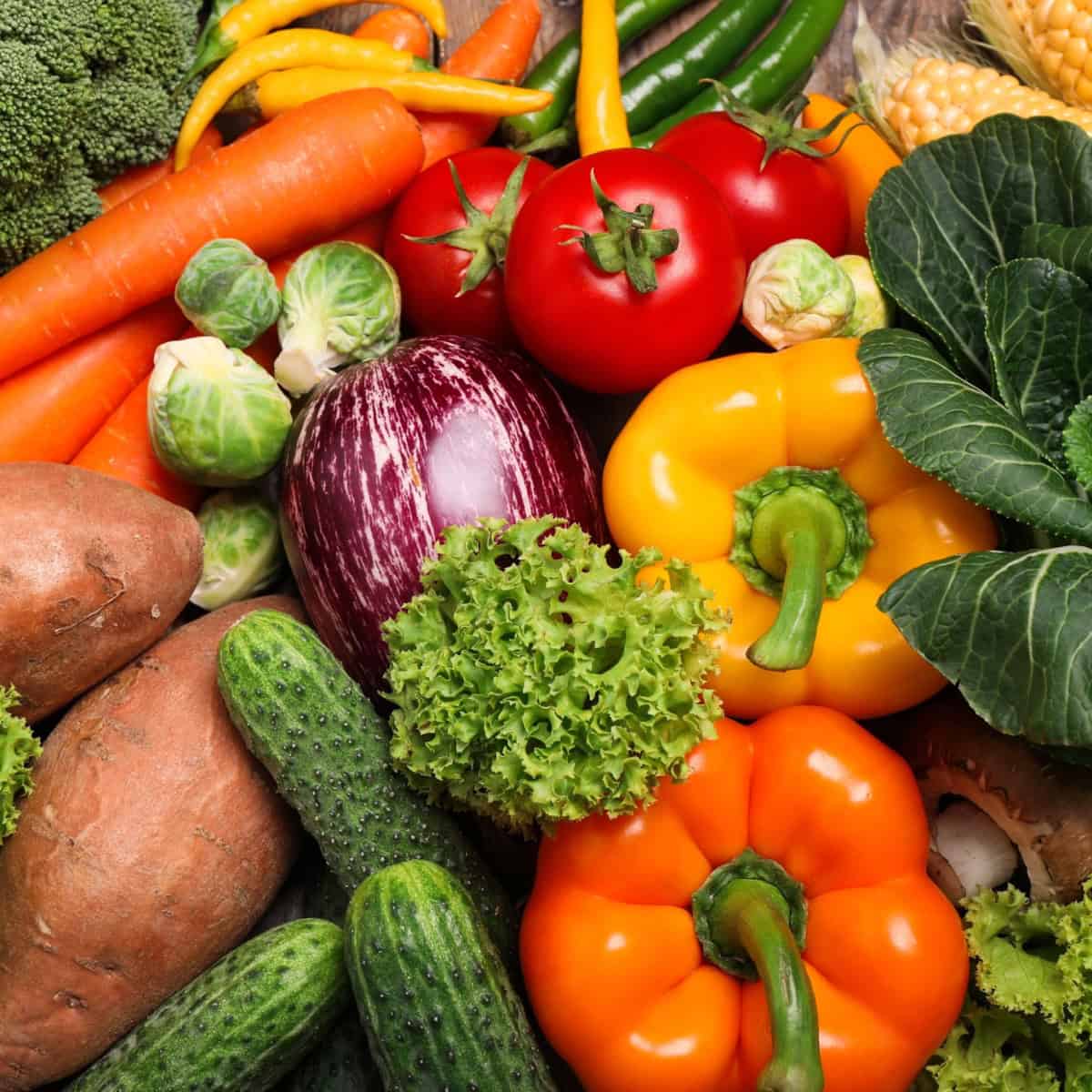 A few of vegetables together.