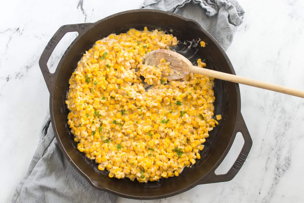 Honey Butter Skillet Corn cooking steps 9.