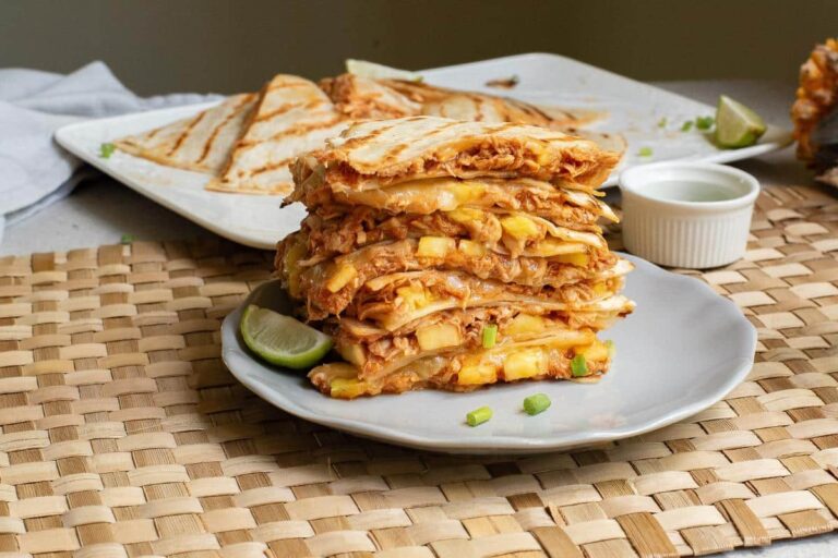 Cheesy quesadillas filled with smoky BBQ chicken.