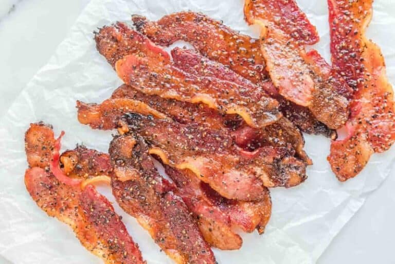 Crispy, flavorful bacon pieces perfect for snacking.