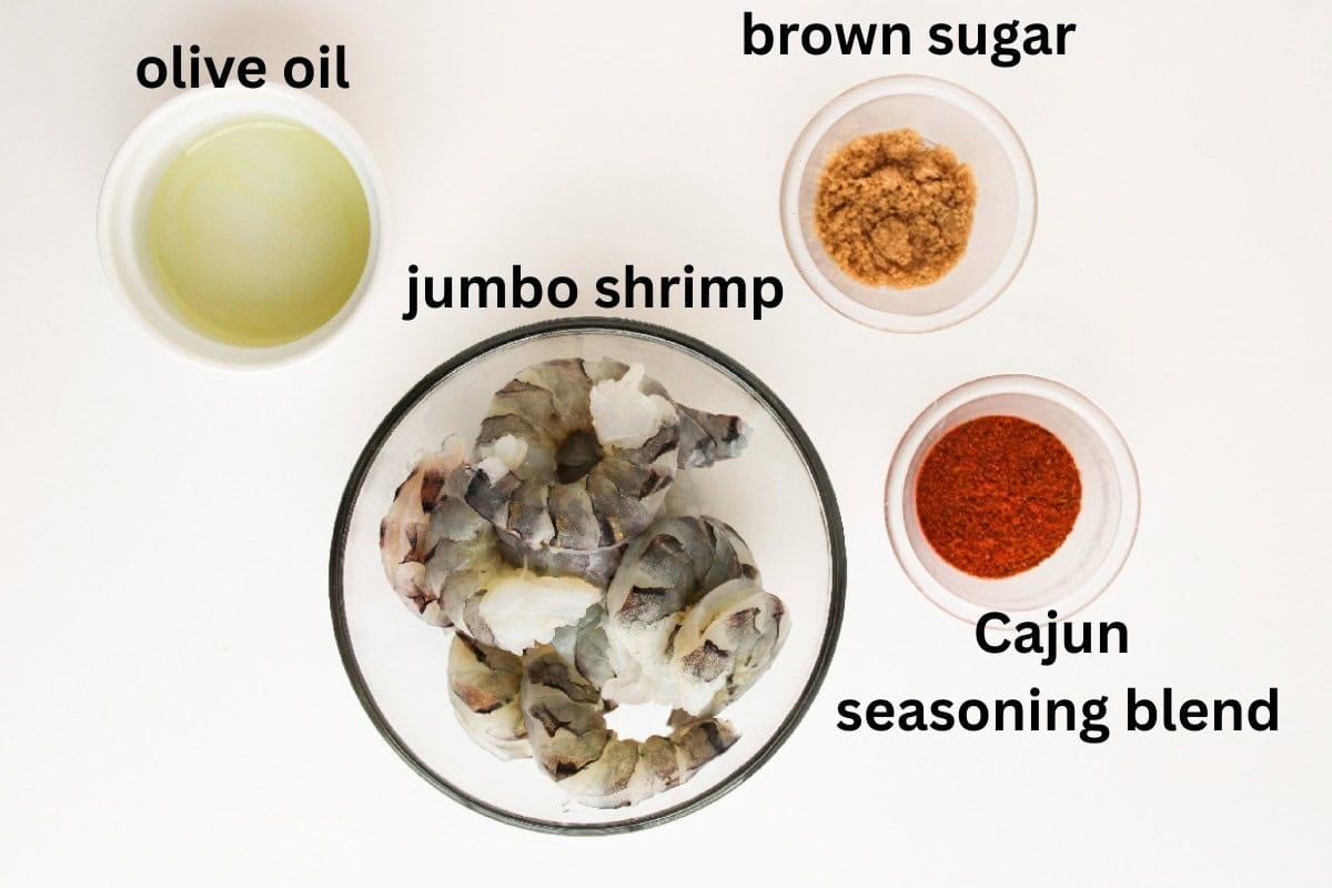 Shrimp ingredients.