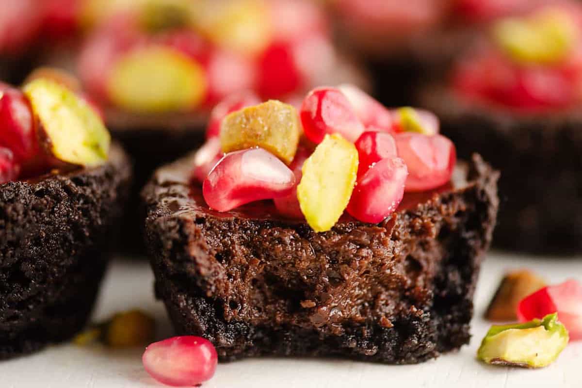 Bite-sized tarts with silky chocolate filling.