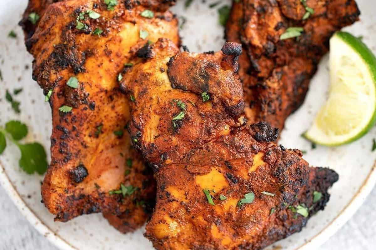 Grilled chicken marinated in citrus and spices.