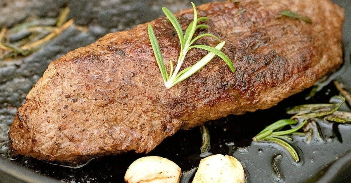 Tender teres major steak grilled for a rich flavor.
