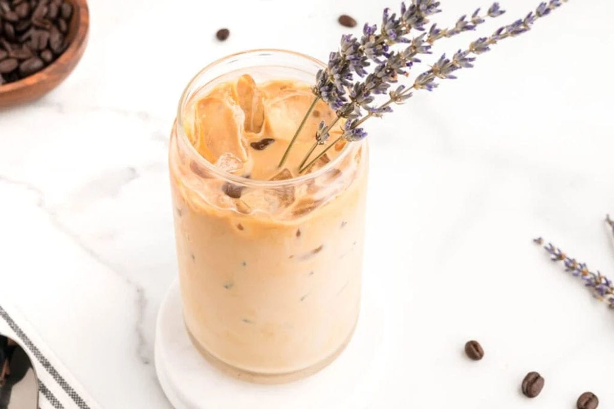 Trendy latte infused with subtle lavender flavor.