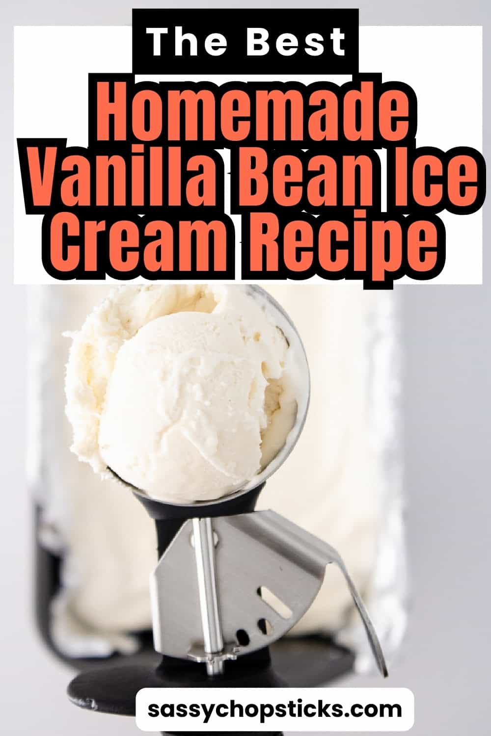 Vanilla Bean No Churn Ice Cream pin.