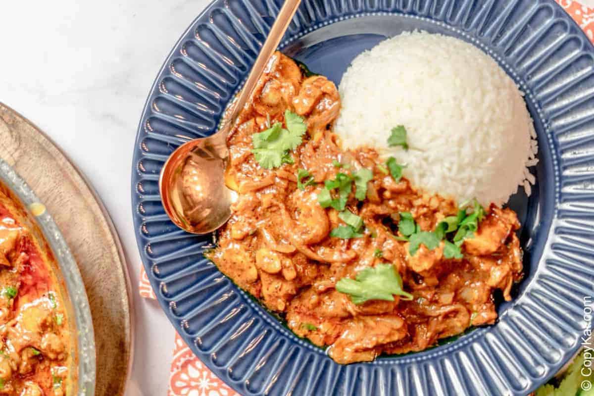 Indian-style butter chicken.