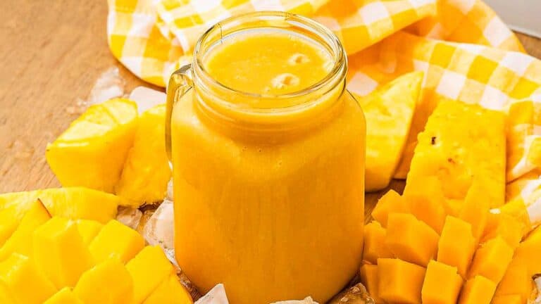 Copycat Jamba Juice mango smoothie.