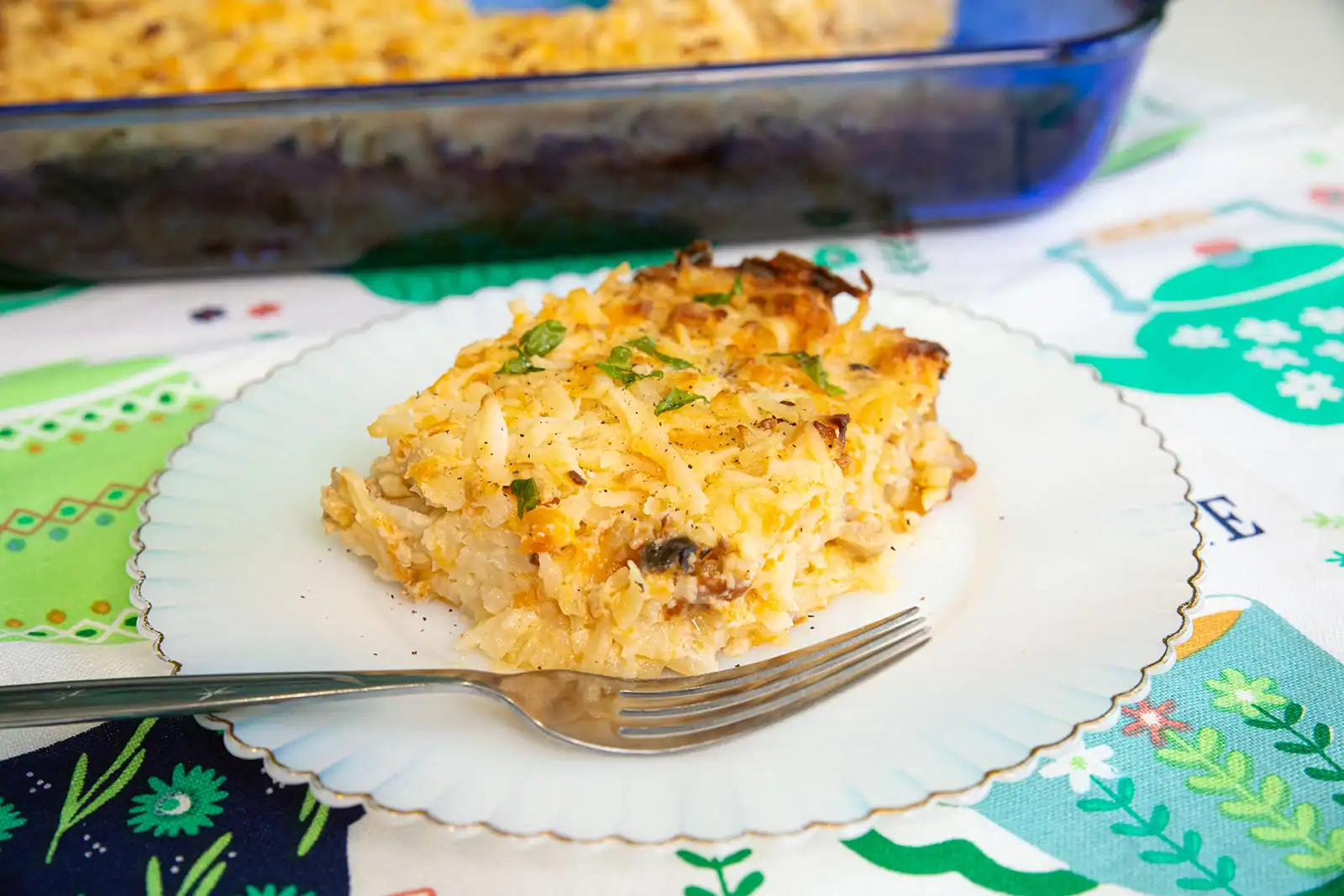 Sausage mushroom breakfast casserole.