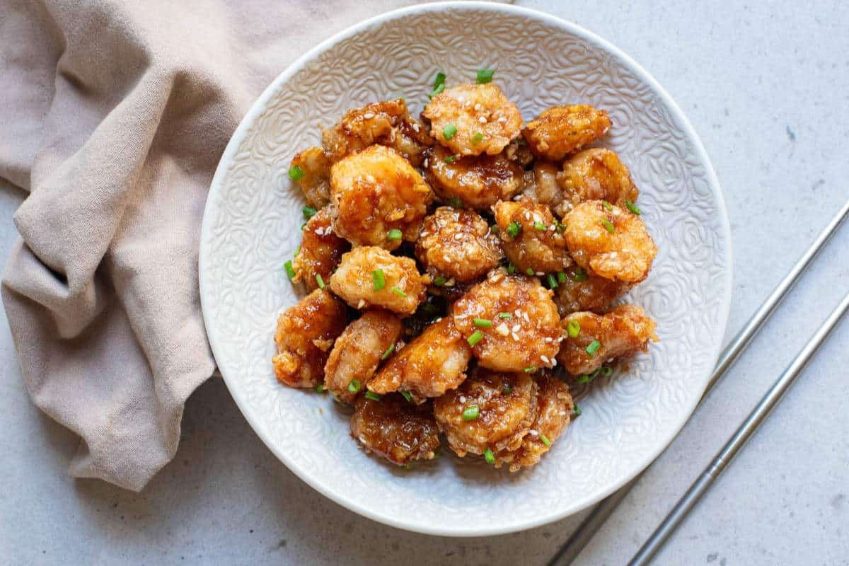 Garlic-loaded Hawaiian-style shrimp.