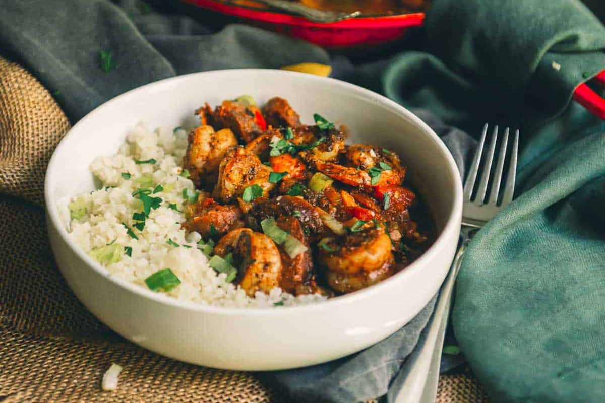 Classic Creole shrimp in a rich, spicy tomato-based sauce.