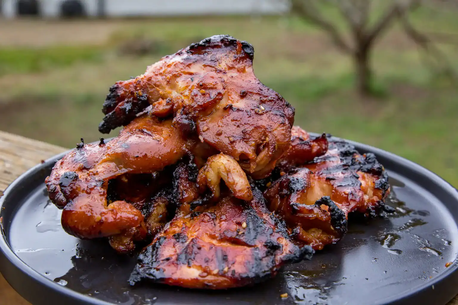 Grilled chicken teriyaki with a spicy glaze.